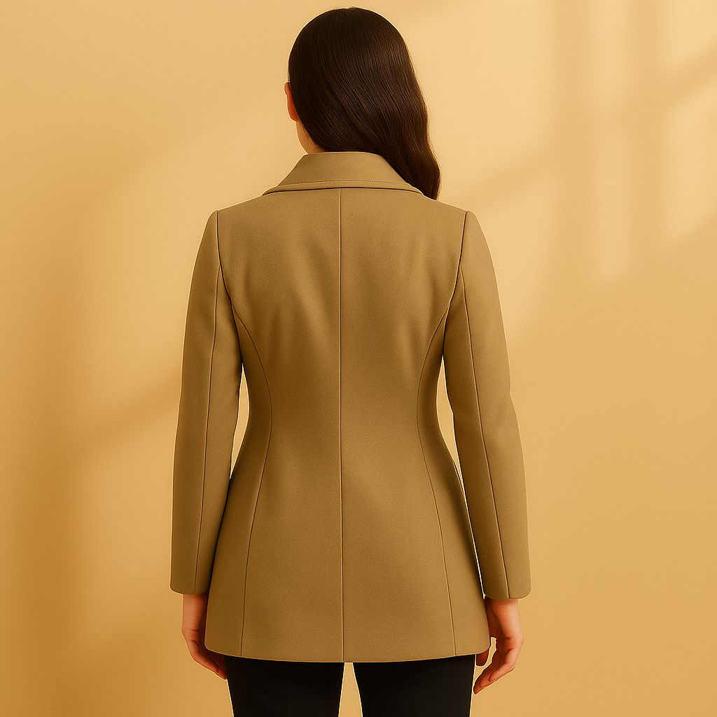 Wintermantel Damen mit Knöpfen und Reverskragen Zeitlos Elegant