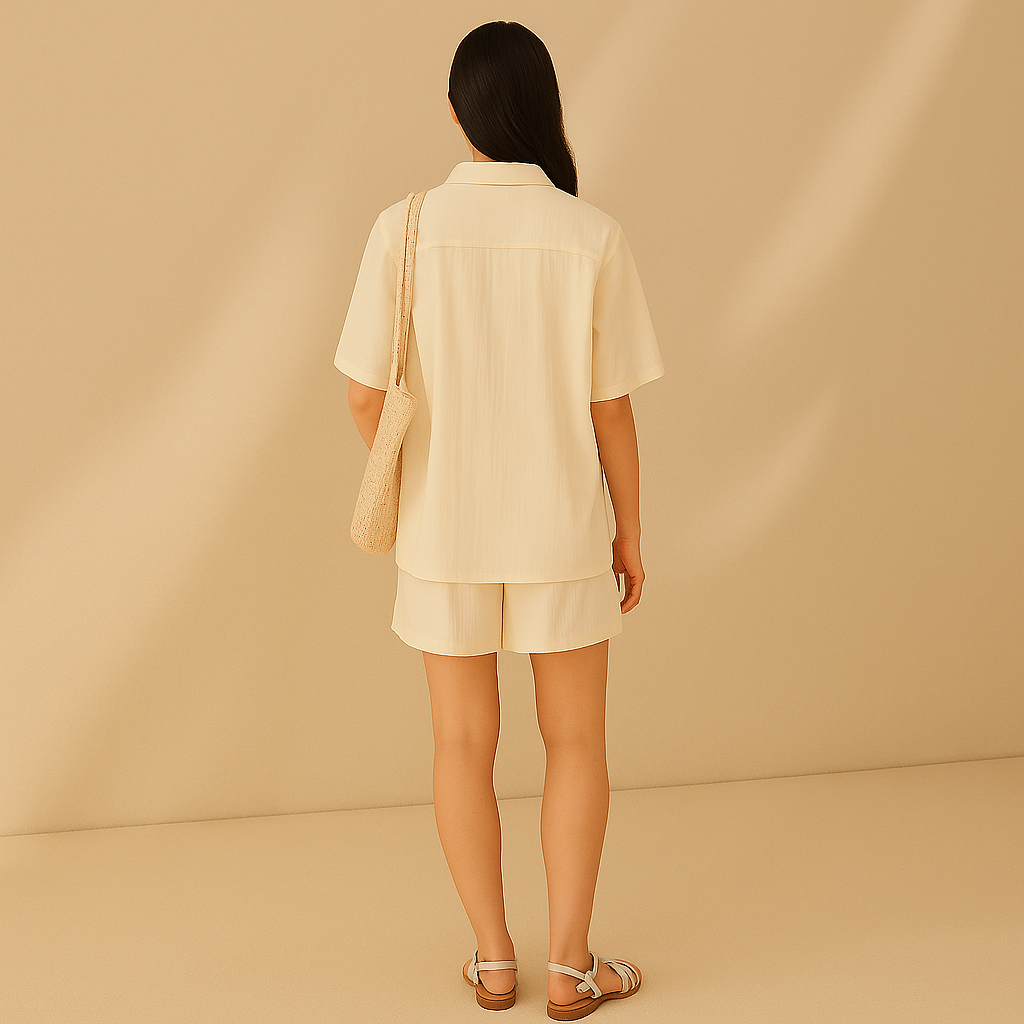 Set Zweiteiler mit Mid-Top und Shorts Leicht und Modern