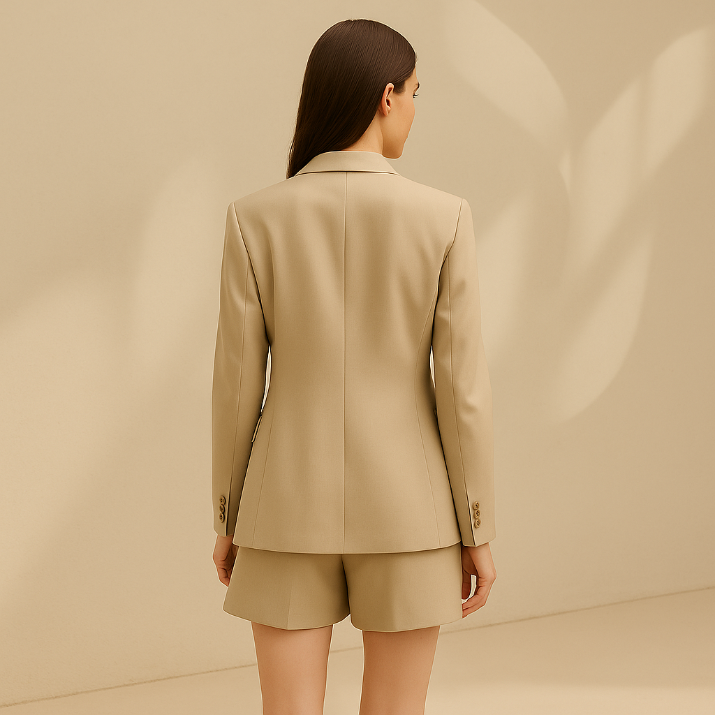 Set Blazer und Shorts Minimal Luxury
